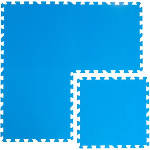 Pool Bodenschutz Fliesen Matten 50 x 50 cm Blau Puzzlematte