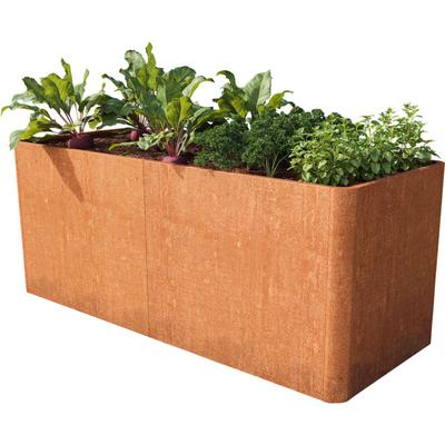 Primeyard Cortenstahl Hochbeet Mario 200x80x60 cm, Rost-Optik Image