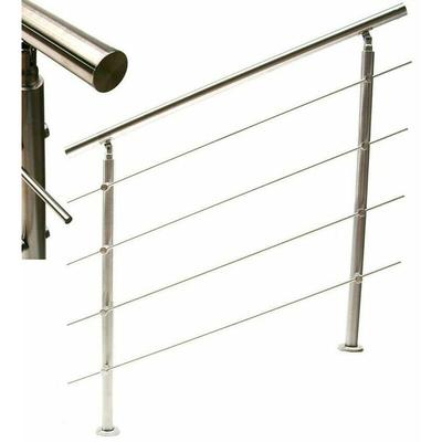 Apex - Edelstahl Treppengeländer 140 Handlauf Geländer Balkongeländer 4 Querstäbe 57213 Image