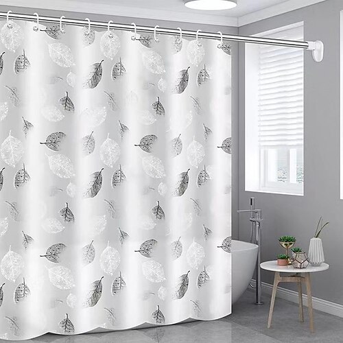 Set di Tende da Doccia 180cm 70 Tenda da Doccia Acquerello Tenda da Doccia Impermeabile in Poliestere Tappetino Antiscivolo Coprisergo Tappetino per Bagno e 12 Ganci in Plastica per Decorazione