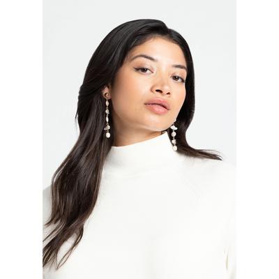 Women's Fresh Water Pearl Drop Earring by ELOQUII in White (Size NO SIZE)