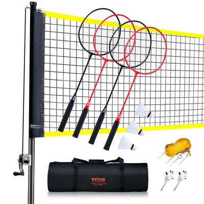 VEVOR Badminton Net Set, Outdoor Backyard Beach Park Badminton Net, Portable Badminton Equipment Set, Adults Kids Badminton Net