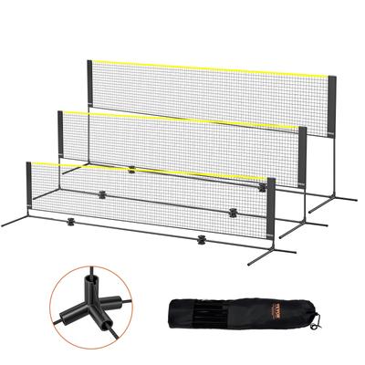 VEVOR Badminton Net, Height Adjustable Volleyball Net, 10ft Wide Foldable Pickleball Net, Portable Easy Setup Tennis Net Set.