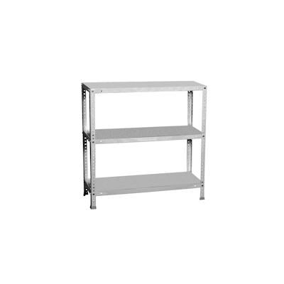 PROREGAL Schraubregal PANDA SMALL | HxBxT 100x110x50cm | Fachlast 75kg | Verzinkt | Schwerlastregal Lagerregal Garagenregal Image