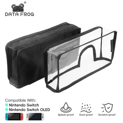 DATA FROG Dust Cover Dustproof Case Mesh Stopper Anti-Scratch Sleeve Compatible Nintendo Switch & OLED NS Switch Charging Dock
