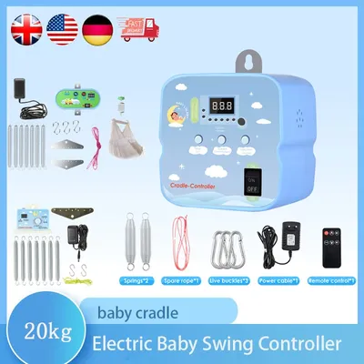 Electric Baby Swing Controller, 2-Piece Spring and Remote Control Motor Spring Cradle Adjustable