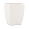 Elbi - Vaso quadrato in resina Fiordaliso 40 cm. Bianco - Bianco