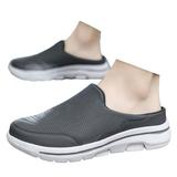 Oyedens Slip on Tennis Shoes for Women Men Mesh Wide Width Comfortable Walking Work Mules Sandals