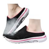 Oyedens Slip on Tennis Shoes for Women Men Mesh Wide Width Comfortable Walking Work Mules Sandals