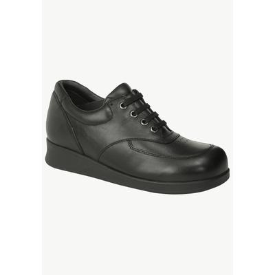 Women's Fiesta Oxford Shoe by Drew in Black Leather (Size 5 1/2 XW)
