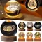 Lampada a sfera di cristallo 3D incisa al laser Galaxy Planet Moon Saturn Luce notturna a LED Decorazioni per la casa Regalo di San Valentino per la festa del papà