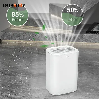 Mini Air Dehumidifier 750ML Electric Dehumidifiers Ultra Quiet Moisture Absorbent Dehumidifier 25W Auto-Off for Home Room Office