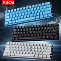 MUCAI MK61 USB Gaming Esports Tastiera meccanica Asse rosso 61 tasti Cavo staccabile cablato Retroilluminazione RGB Hot Swap