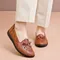 Scarpe basse da donna Scarpe estive da donna in vera pelle con tacco basso Slip On Scarpe basse casual Mocassini da donna Scarpe da ballerina da infermiera morbide