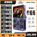 Console per videogiochi portatile retrò R36S Sistema Linux Schermo IPS da 3,5 pollici R35s Pro Lettore video tascabile portatile Giochi da 64 GB