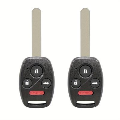 TEMU 2pc Remote Car Key Fob 4 Buttons For For Civ For Fcc Id N5f-s0084a