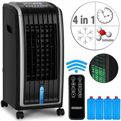 Aircooler 4in1 5L Tank Timer led Display Mobil Luftkühler Ionisator Luftbefeuchter Ventilator