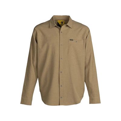 Browning Men's Lightweight Button Down Shirt, Tan SKU - 580456