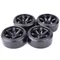 Roue de route à dérive RC 1/10, pneu à motif dur pour 1:10 Tras D4 HSP HPI Sakura TT01 Tamiya, accessoires de voiture RC à dérive, 4 pièces