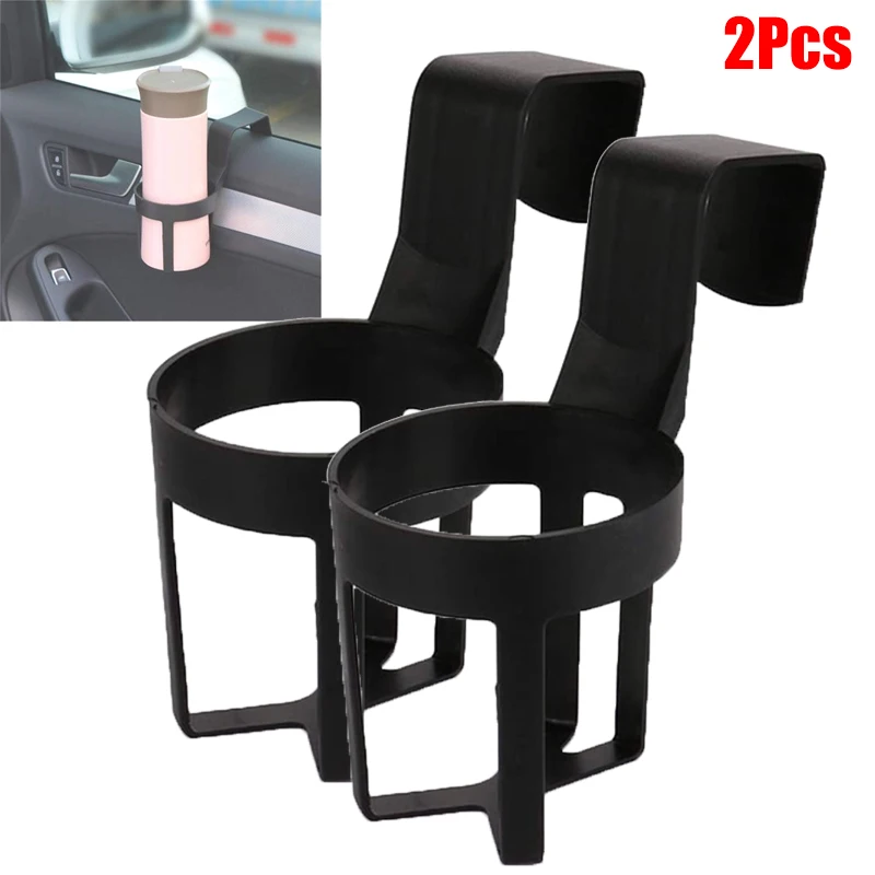 2Pcs Tragbare Auto Tasse Halter Universal Fenster Trinken Flasche Halter Stehen Container Haken Für Auto Lkw Innen Zubehör Dekor