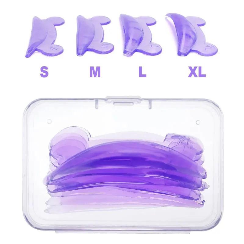 4Pairs Wiederverwendbare Wimpern Lifting Kit Silikon laminierung Pad Wimpern Dauerwelle Stangen 3D Wimpern Verlängerung Curler Make-Up Liefert Image