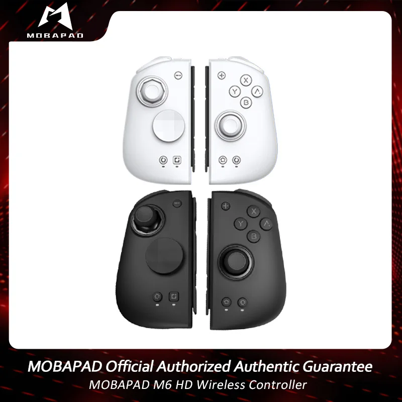 Mobapad M6 HD Gemini2 Gamepad Bluetooth con Joystick ad Effetto Hall, NFC e Funzione Wake-Up per Nintendo Switch e Switch OLED, Controller di Gioco Sinistro e Destro