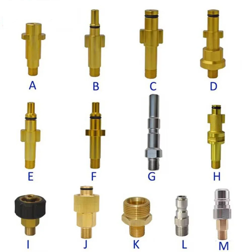 Metall adapter Schaum düse Schaum generator Schaum pistole Hochdruck waschseife Schaum Auto waschanlage für Nilfisk Karcher Huter Elitech l Image