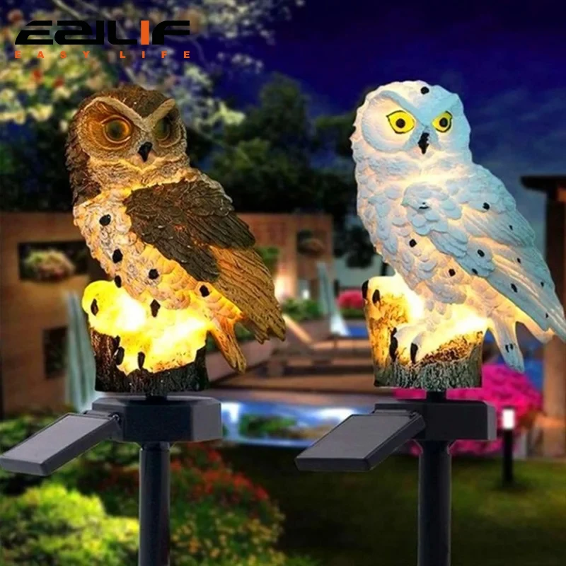 Solar Lampe Eule Tier Solar Garten Lichter Solar Powered Solar Led Licht Outdoor Garten Dekoration Lampe Wasserdichte Solar Lichter