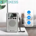 Retekess TR106 Mini Radio Radio portatile AM FM altoparlante Radio tascabile a batteria Display LCD Stereo cuffie Jack Clock