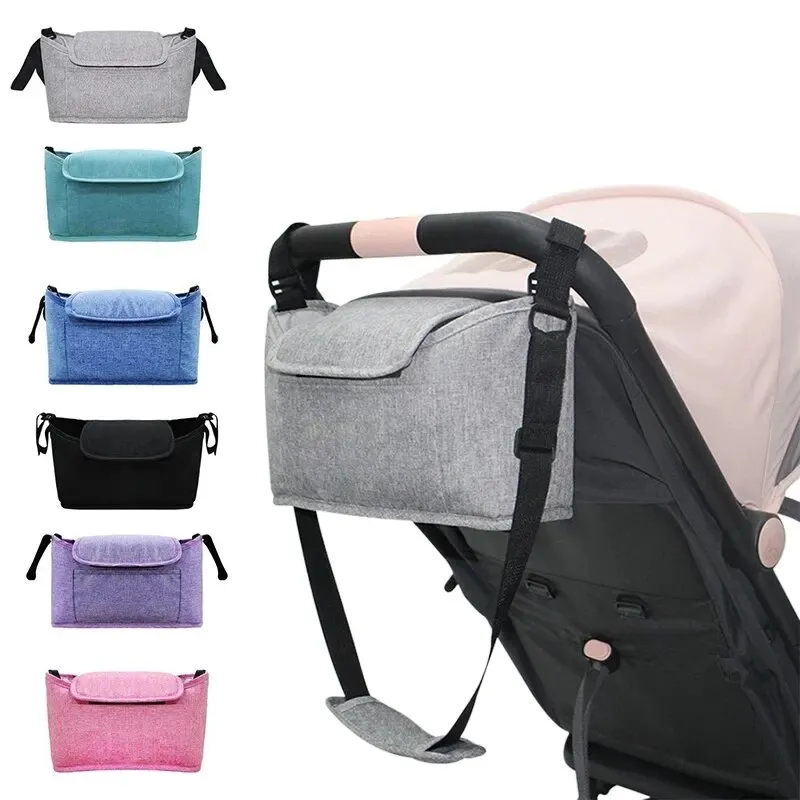 Kinderwagen Tasche Baby Windel Mummy Tasche Große Kapazität Kinderwagen Organizer Tasse Halter Fütterung Flasche Kinderwagen Zubehör Hängen Tasche Image
