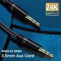 Cavo audio da 3,5 mm Cavo ausiliario Adattatore ingresso audio Cavo AUX maschio-maschio compatibile con cuffie per altoparlanti stereo per auto