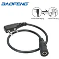 BAOFENG 2 Pin a 3.5mm Walkie Talkie adattatore auricolare cavo adattatore auricolare per BAOFENG UV-5R BF-888S Radio bidirezionale