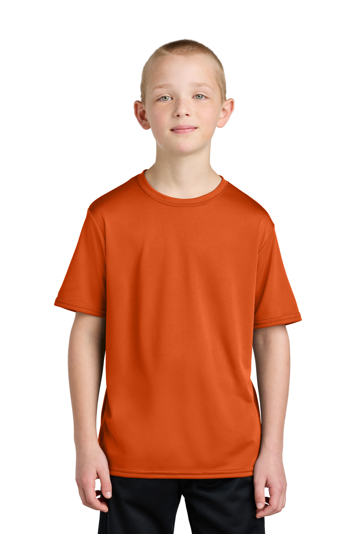 Port & Company PC380Y Youth Performance Top in Deep Orange size Large | Polyester