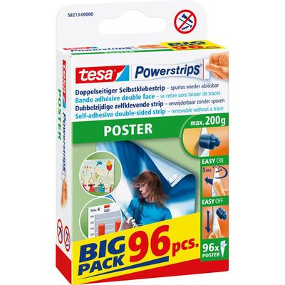 Powerstrips poster Big Pack - Doppelseitige Klebestreifen für Poster und Plakate - Selbstklebend