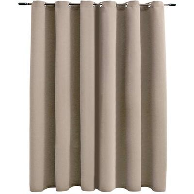 Verdunkelungsvorhang mit Metallösen Beige 290 x 245 cm Vidaxl Image