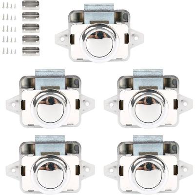 5 Stück Push Button Catch Lock Catch Schranktürschloss Möbelschloss Door Lock Verriegelung für RV Image