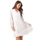 Roman Petite Womens Textured Spot Tiered Frill Hem Dress - Pink - Size 18 UK | Roman Petite Sale | Discount Designer Brands