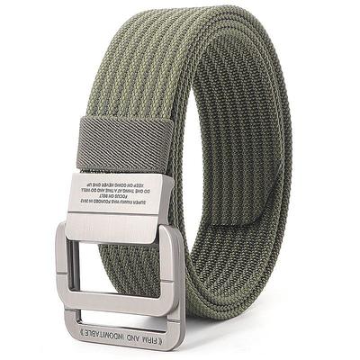 Men's Tactical Belt Frame Buckle black red jumper Khaki Jumper Fashion Sporty Casual Daily