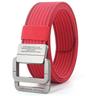 Men's Tactical Belt Frame Buckle black red jumper Khaki Jumper Fashion Sporty Casual Daily