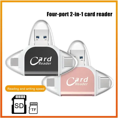 1set multi-function Card Reader Universal Micro USB TF SD Card Reader for PC Phone Computer Laptop