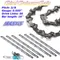 16 inch 56 Drive Link Chainsaw Saw Chain Blade Wood Cutting Parts 3/8" LP 0.050" Gauge 28 Cutters