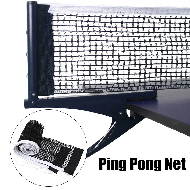 Table Tennis Table Plastic Strong Mesh Net Portable Net Kit Net Rack Replace Kit For Ping Pong Playing High Quality