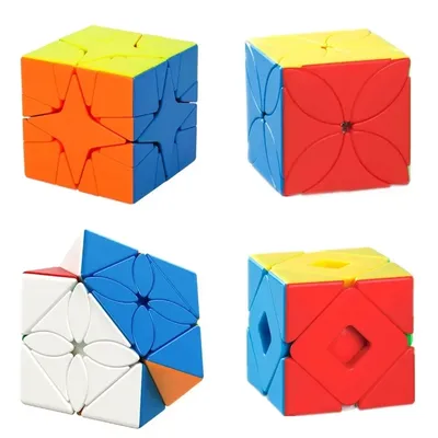 Moyu Meilong Strange-shape Magic Cube Four Leaf Clover / Polaris / Maple Leaves Magic Cube Profession Puzzle Education