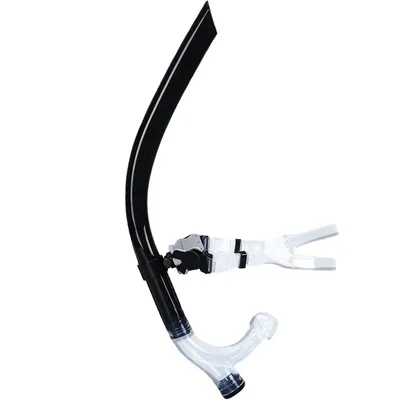 Swim Training Snorkel Center-Mount Front ComfortableMounted Silicone Mouthpiece Junior Swimmers
