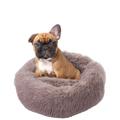 Paco Home - Letto Per Cani Per Gatti Soffice Cuscino Divano Coperta Cestino Per Cani Beige, Ø60 cm
