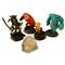 Disney Video Games & Consoles | Disney Infinity Figurines Jack Sparrow, Mr. Incredible, Dash, & Sulley, Crystal | Color: Red | Size: Os