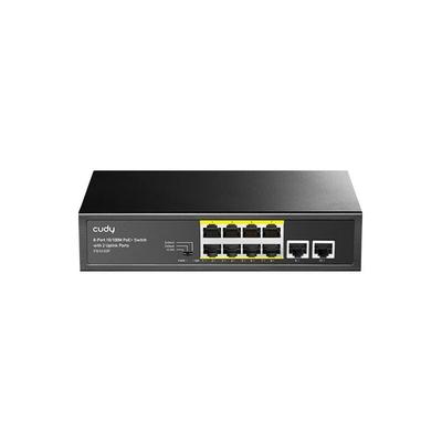 Switch Non Manageable 8 Ports PoE + 2 Ports Uplink 10/100Mbps 120W Cudy FS1010P
