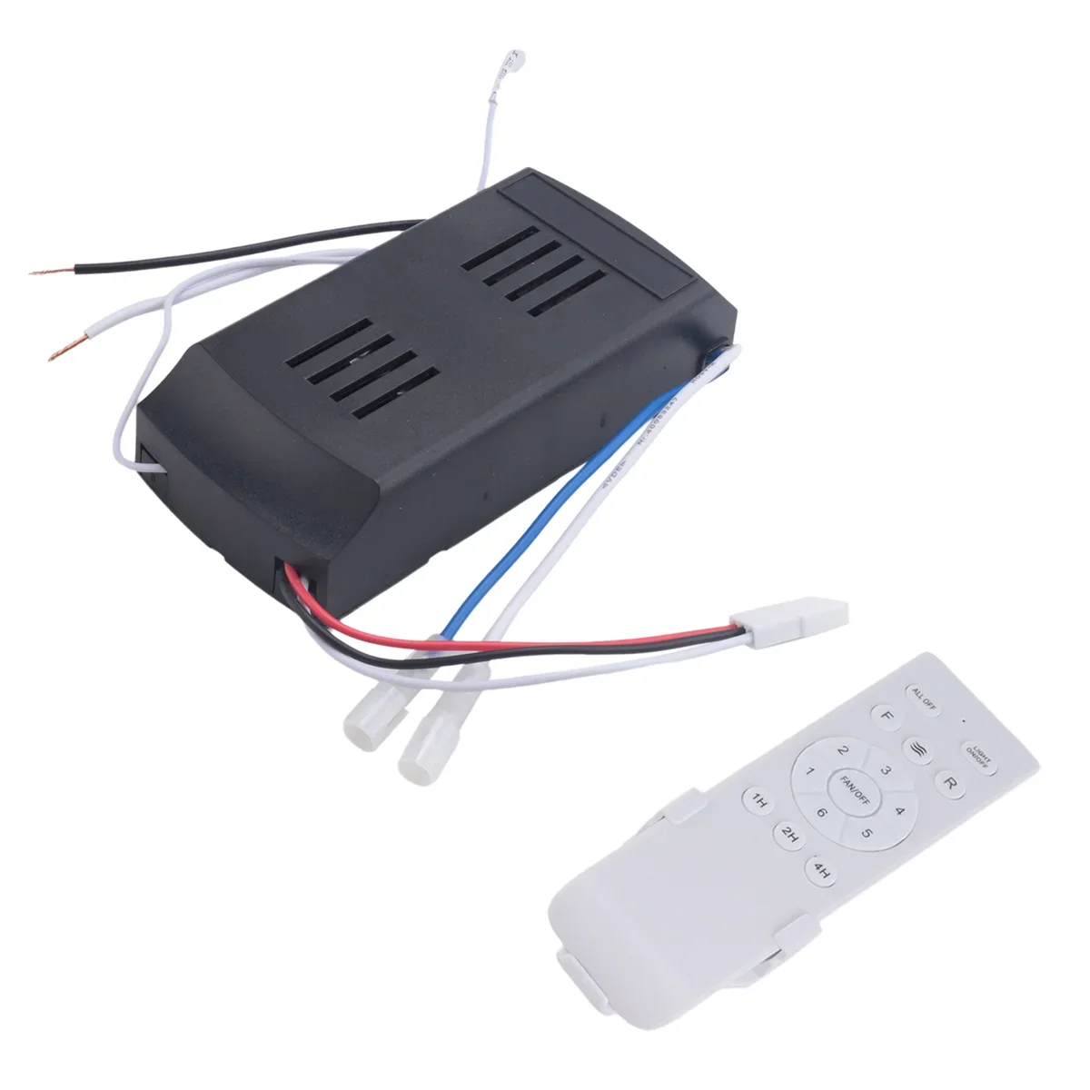 Universelles Ersatz-Fernbedienungsset für Deckenventilatoren, 6 Geschwindigkeiten und Timing, Fernersatz für DC-Deckenventilatorleuchte Image