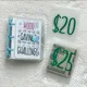 Raccoglitore per sfide di risparmio, raccoglitore per risparmio di denaro, libro per sfide di risparmio con buste, raccoglitore mini budget con accessori per contanti
