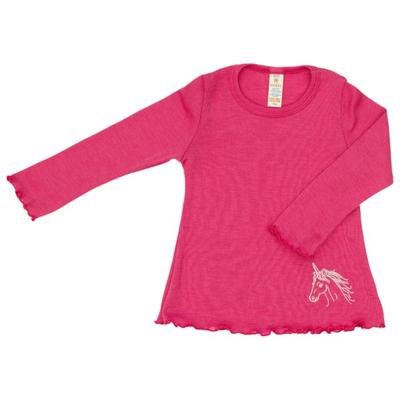 Engel - Kinder-Schlafanzugoberteil - Merinounterwäsche Gr 92 rosa Image